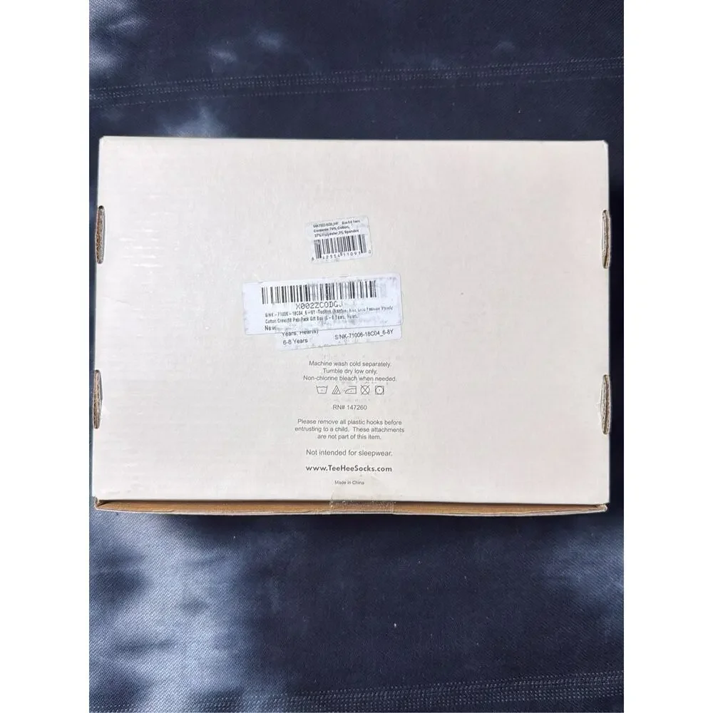TeeHee Tour Fashion Crew Gift Box socks multicolor